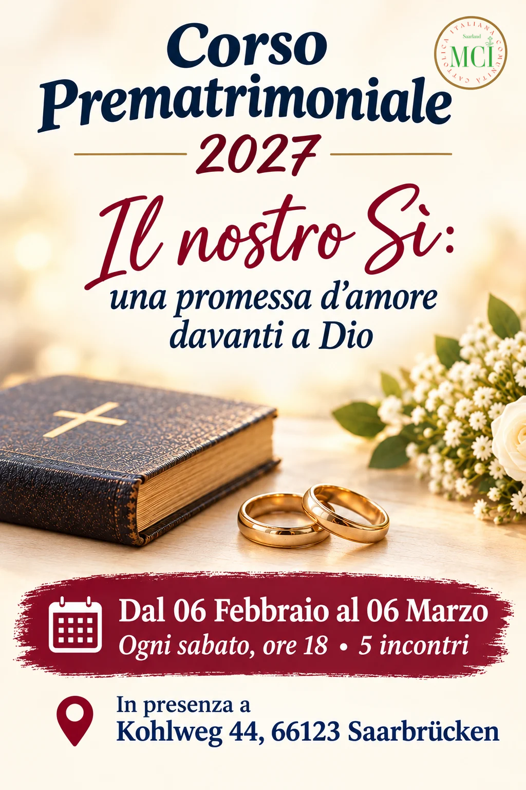 Volantino Corso prematrimoniale 2027