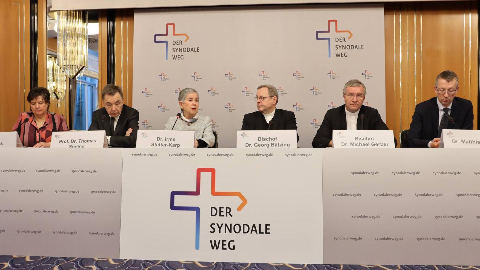 Die Sechste Synodalversammlung des Synodalen Weges in Deutschland. Pressekonfrenz am 31 Januar 2026 in Stuttgart.